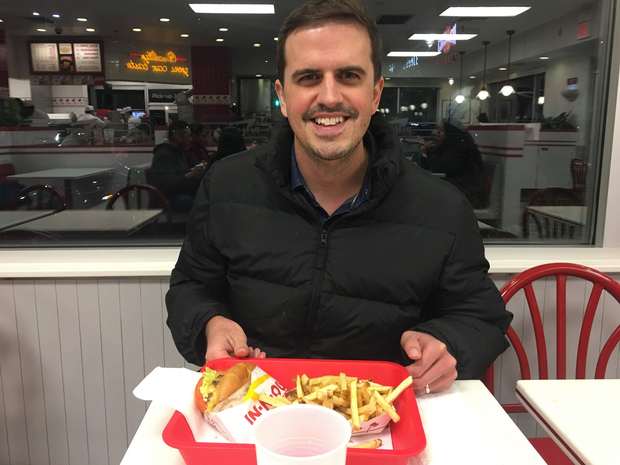 Pastor Brooks at In-N-Out in Burbank, CA