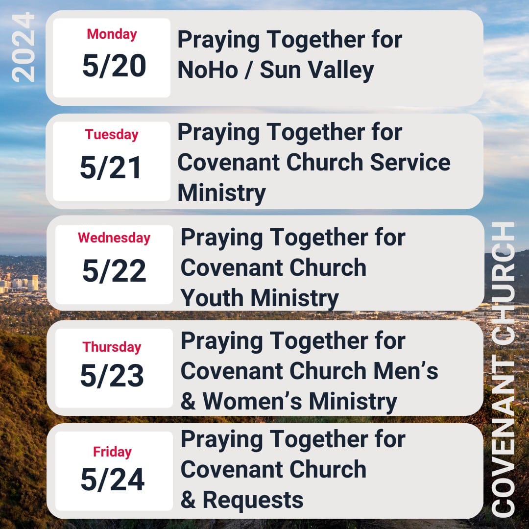 Covenant Church — Morning & Evening Worship: May 19, 2024